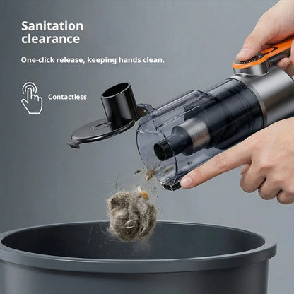 Multifunction Wireless Handheld Car Vacuum Cordless Handheld LED Lighting Chargeable Auto Vacuum for Home & Car Mini Cleaner