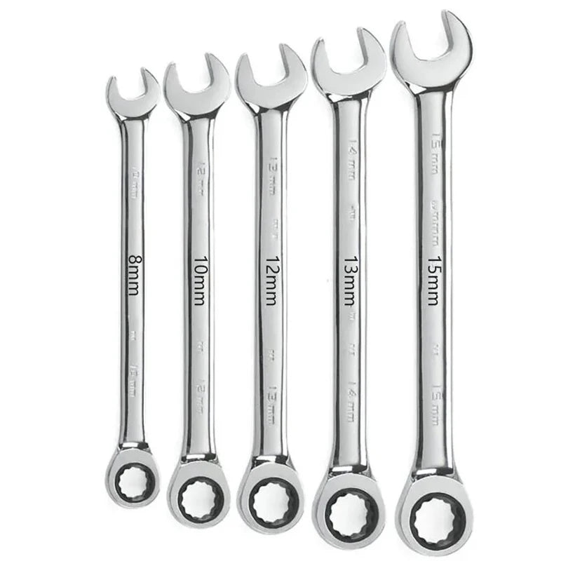 Ratchet Metric Wrenches Torque Universal Spanners for Car Repair Hand Tools l key tool set