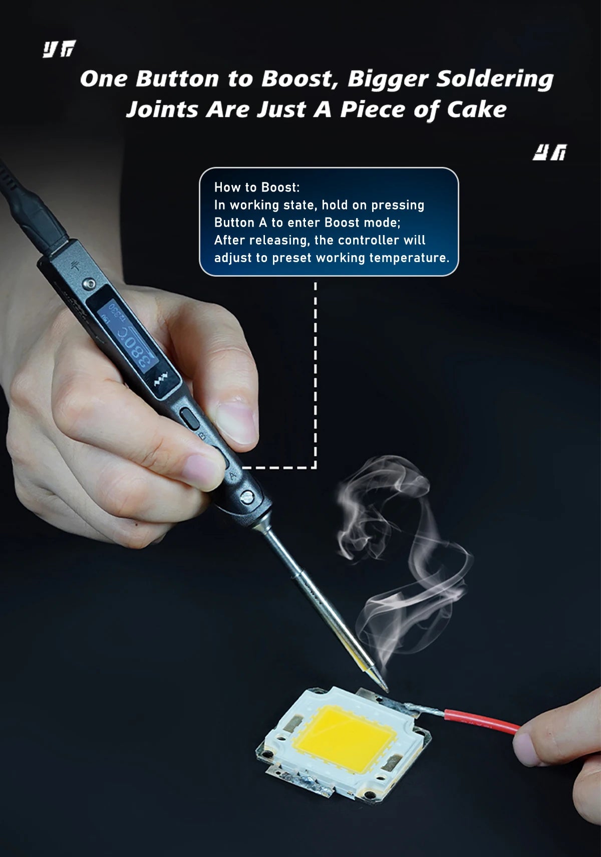 Original TS101 Electric Soldering Iron Adjustable Temperature USB Portable Digital Welding Station 65W Mini TS100 Upgraded