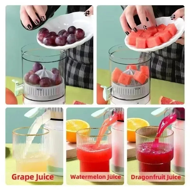 Portable Juicer Extractor Fully Automatic Fruit Household Juicer Automatic Orange Lemon Juice USB Charge Extractor Extruder
