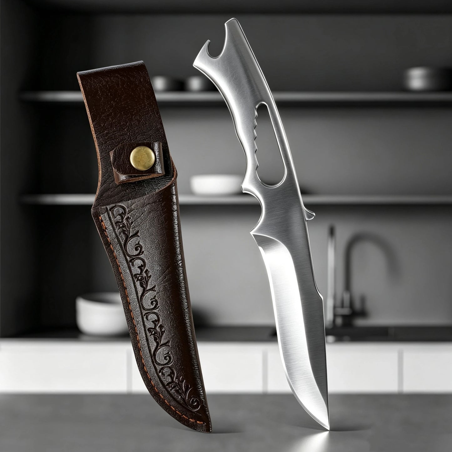 2026 mirror-finish fruit knife, high hardness, bottle opener, steak knife, vegetable and fruit knife