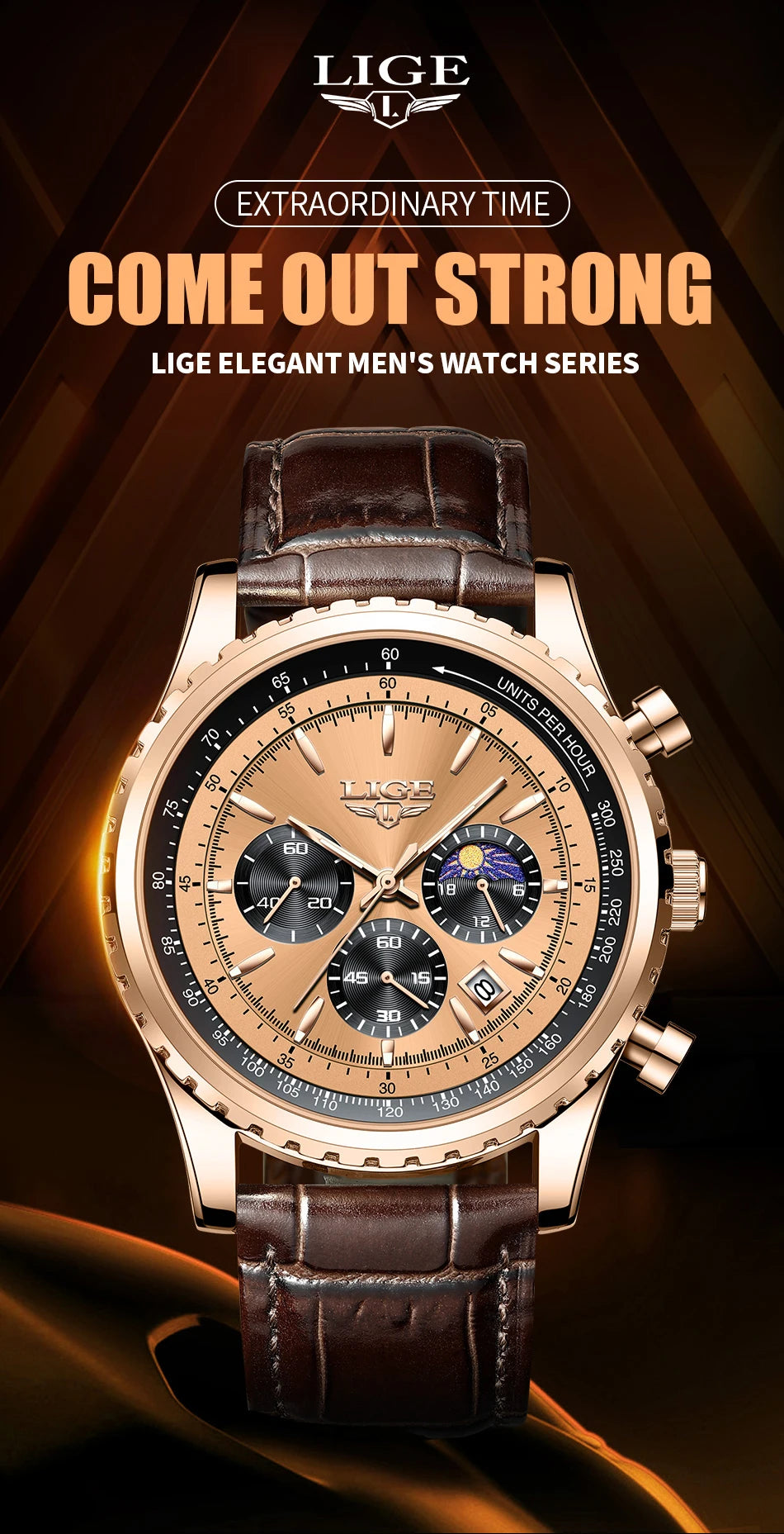 Relogio Masculino LIGE New Men Watch With Full Steel Waterproof Luminous Quartz Watch For Men Fashion Military Date Chronograph