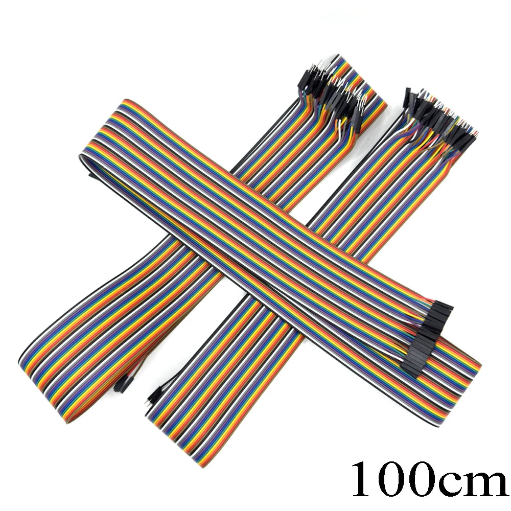 40-120PCS Jumper Wire DuPont Line DuPont Cable Connection male to male+female to female and male to female for Arduino DIY KIT