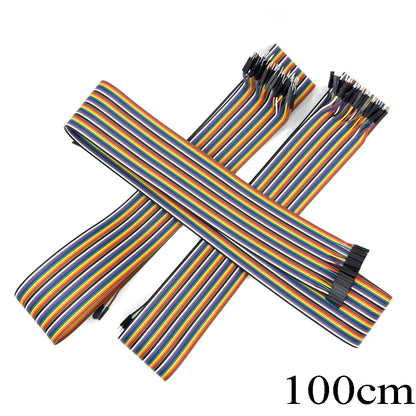 40-120PCS Jumper Wire DuPont Line DuPont Cable Connection male to male+female to female and male to female for Arduino DIY KIT
