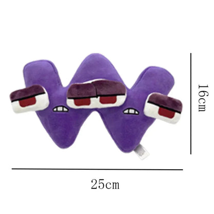 T Alphabet Lore Plush Toys Anime Doll Kawaii 26 English Letters Stuffed Toys Kids Enlightenment Montessori Plush Toy Doll Gifts