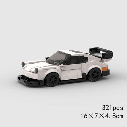 City Speed Racing Car Model Building Blocks DIY Bricks MOC Toy Classic Rally Sports Super Racer Vehicle Christmas gift technique
