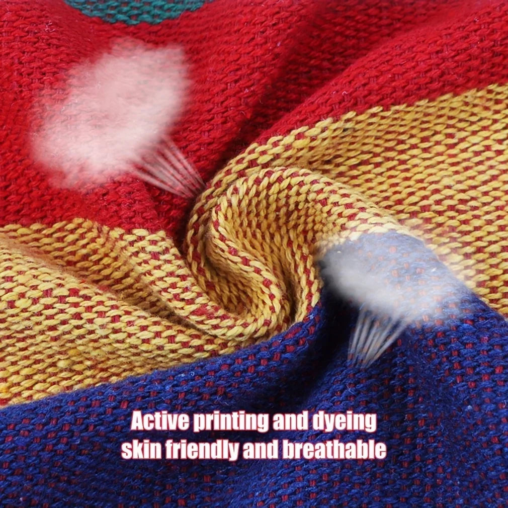 1pc Canvas Leisure Hammock Chair - Relaxing Outdoor Swing with Hanging Design, Durable Material, Indoor and Outdoor Use