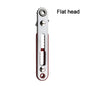 Two Way Ratchet Screwdriver Multifunctional Bidirectional Forward and Reverse Ratchet Screwdriver Elbow Flat Cross Slotted Tool