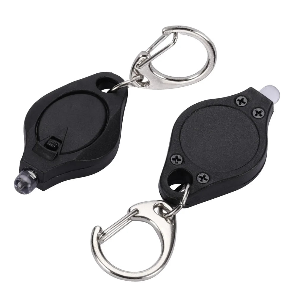 1/10/50/100pc/Mini LED Keychain light White Red Yellow Green Blue Purple light flashlight Portable Emergency Lighting Torch lamp