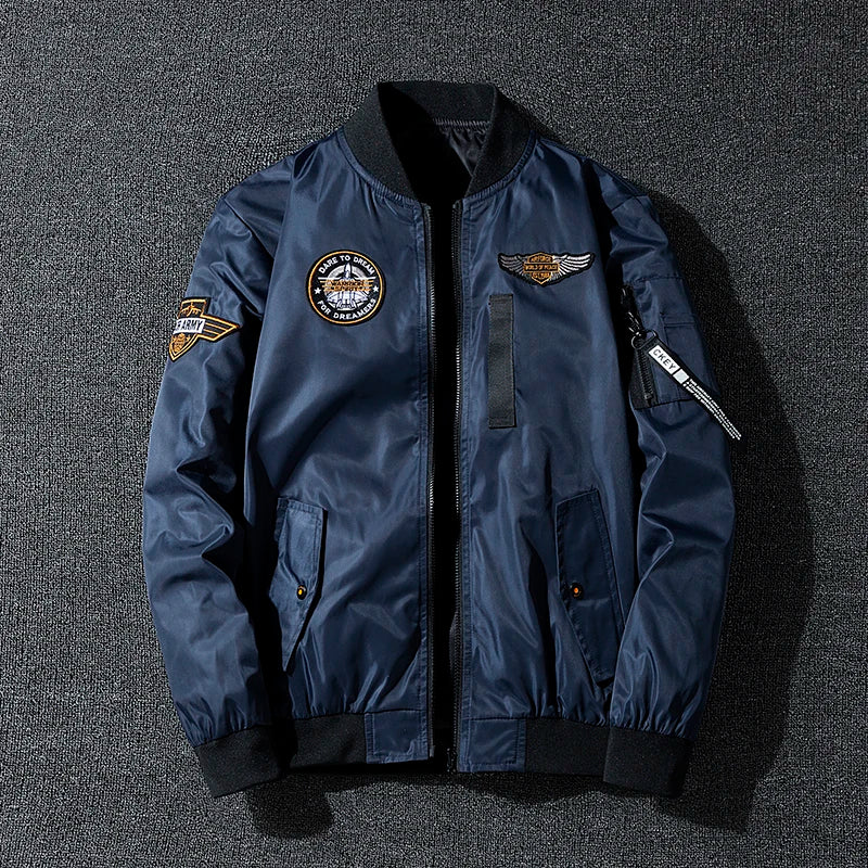 Men's Outerwear Air Force Jacket MA1 Autumn/Winter Trendy Double-sided Lightweight Plus-size Baseball Coat