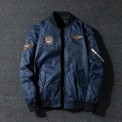 Men's Outerwear Air Force Jacket MA1 Autumn/Winter Trendy Double-sided Lightweight Plus-size Baseball Coat