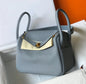 Women's Handbag 2025 New Style Top Layer Cowhide Leather Lundy Mini Doctor Bag Genuine Leather Handbag Single Shoulder Crossb...