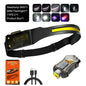 1500LM High Power LED Headlamp COB Head Flashlight With 7500Mah Built-in Battery USB Rechargeable Fishing Camping Lantern Torch