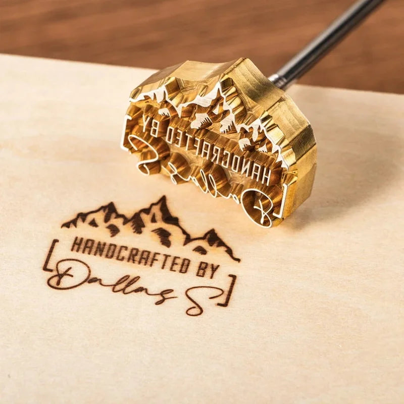Custom Branding Iron Personalized LOGO Stamp for Woodworking Steak BBQ Leather Craft Brass Heating Tool DIY Steak Burger Wood