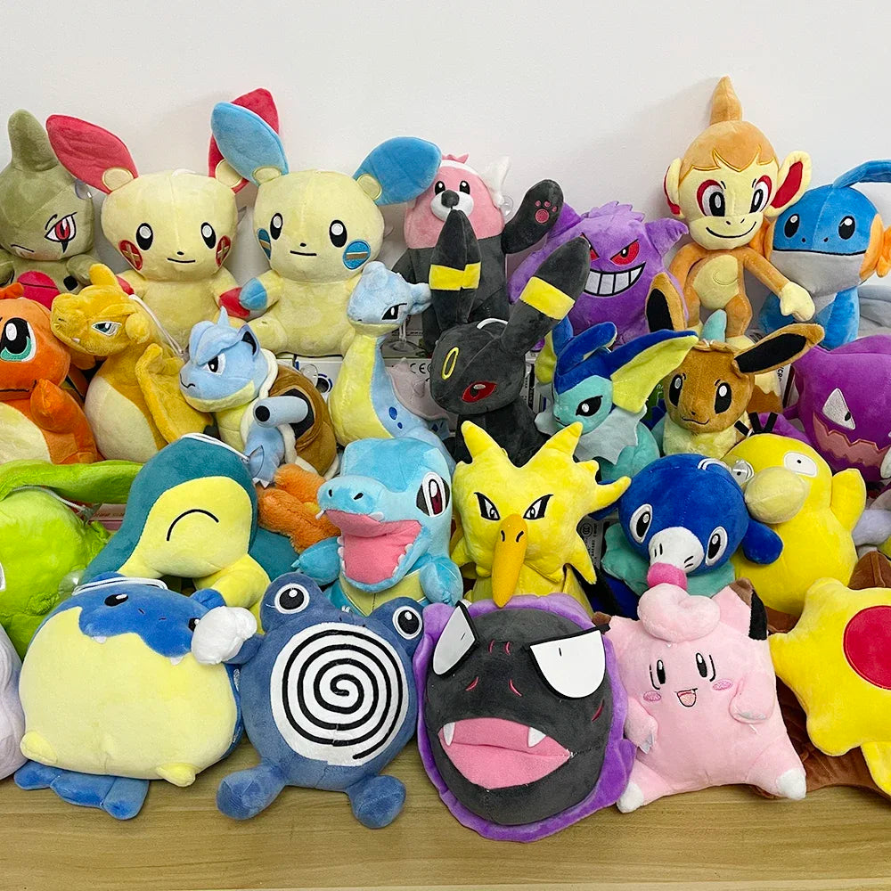 Tepig Oshawott Pokemon Stuffed Doll Pokemon Pikachu Sleeping Series Sylveon Glaceon Leafeon Gengar Plush Piplup Peluche Toy Gift