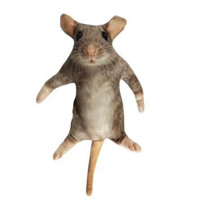 Creative 10/24cm Simulated Mouse Doll Plush Cartoon Doll Soft Kawaii Nimi Animal Figure Stem Built in Skeleton Kid Gift Birthday