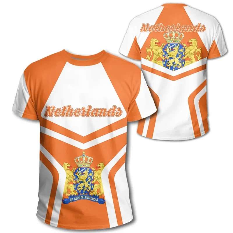Dutch Team Shirt 2026 Football Jersey Netherlands Flag T Shirt Men 3D Printing Dutch T-Shirt Jersey Soccer Germany Dropshipper