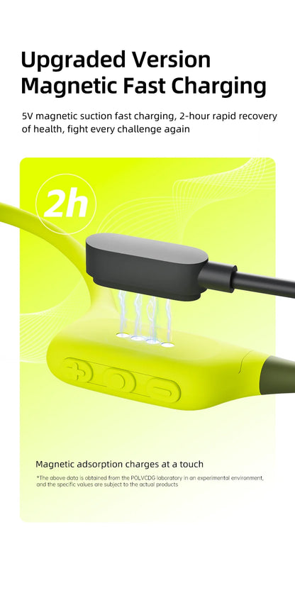 POLVCDG x34 Bone Conduction Swimming Earphones 32GB Memory IPX8 Waterproof Outdoor Trail Running ClimbingRock Climbing Earphones