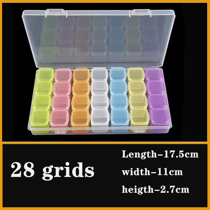 Transparent Plastic Box Screw Compartment Box Jewelry Earring Display Case Container Clear Terminal Organizer Tool Storage boxes