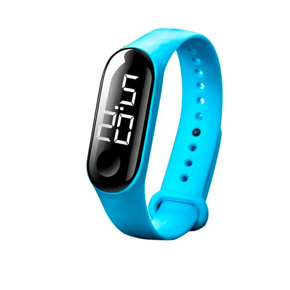 Man Woman LED Electronic Sport Watch Luminous Sensor LED Student Adult Couple Electronic Watch With Shell Adjustment Watch