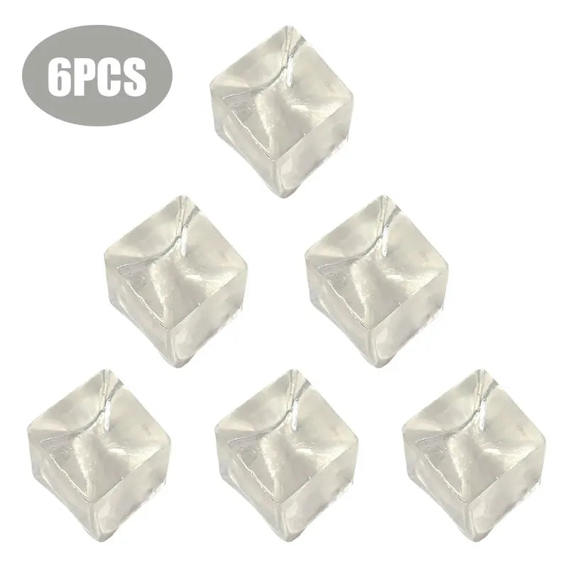 3/4.5/5.5CM Ice Cube Squishy Toy Stress Relieving Soft Touch Slow Rebound Stretch Squeeze Snowflake Ice Cube Xmas Gift for Adult