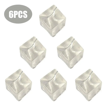 3/4.5/5.5CM Ice Cube Squishy Toy Stress Relieving Soft Touch Slow Rebound Stretch Squeeze Snowflake Ice Cube Xmas Gift for Adult