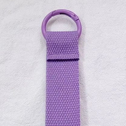 Custom LOGO Keychain Blank Canvas Strap Lanyard Backpack Floating Weave Pendant Personalize  Print Name Webbing Wholesale