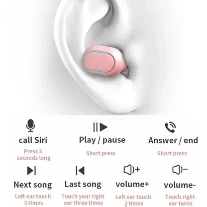Original E7S Wireless Bluetooth Headset with Mic LED Display Earbuds TWS Earphone Bluetooth Headphones