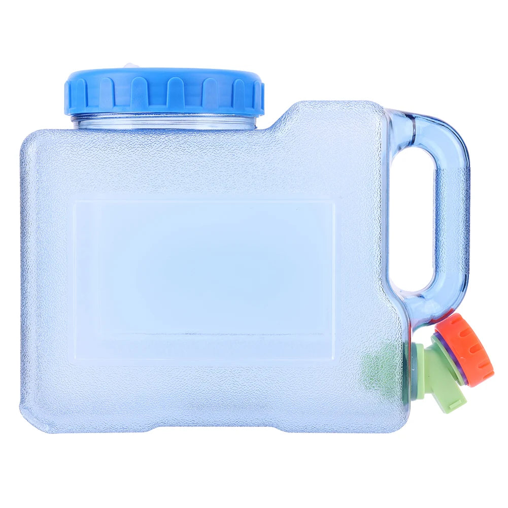 15-3L Portable Water Container with Spigot Water Storage Carrier Water Storage Container for Outdoor Camping Picnic Water Bottle