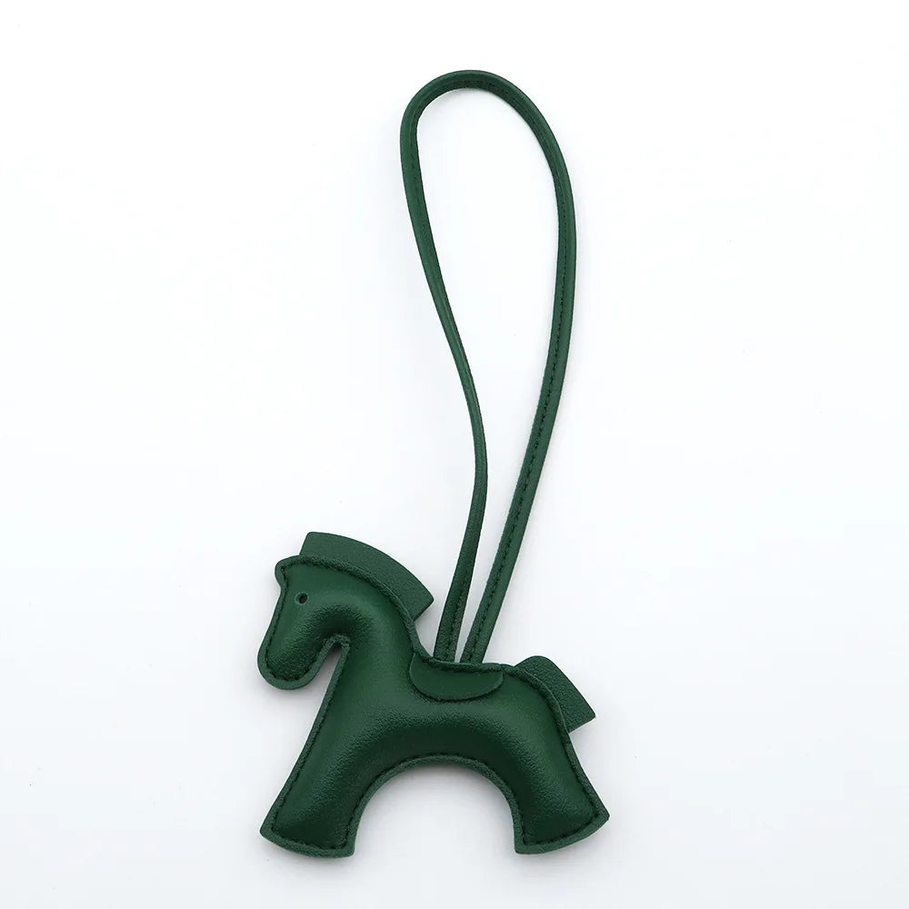 Pony Bag Charm, PU Leather Luggage & Car Pendant, Premium Versatile Travel Accessories