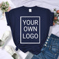Custom DIY LOGO Women T-Shirt Summer Y2K Streetwear Comfortable Female Short Sleeves Crewneck Customized Pattern Tee Tops