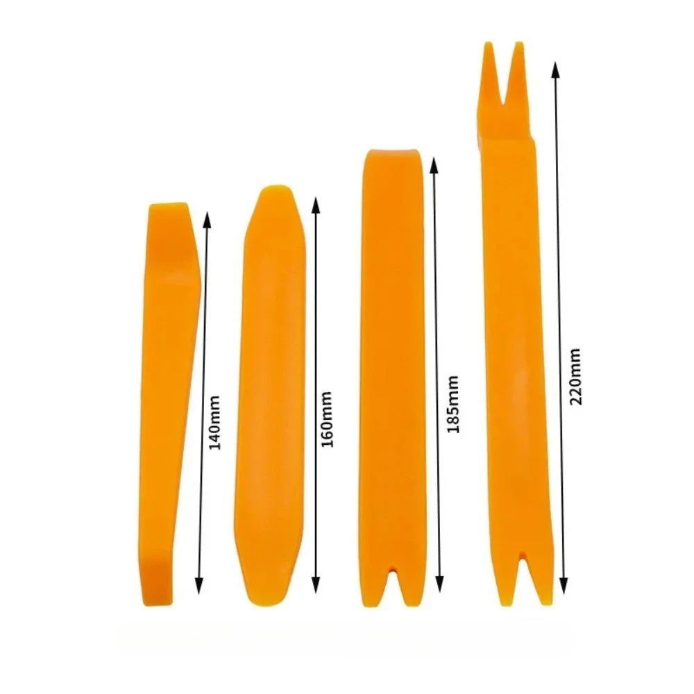Universal Plastic Trim Removal Tool Kit – 5 Piece Non-Scratch Pry Tools for Car Interior Panel, Door Clips & Dash Disassembly