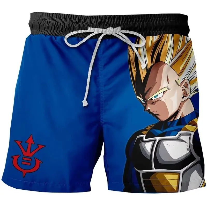 2026 Japanese Cartoon Dragon Ball Z Children's Boys Shorts Beach Pants Summer Cartoon Cute Boys Beach Pants Lightweight Shorts