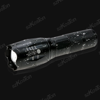 Portable XML T6 LED Flashlight Telescopic Tactical Lanterna Flashlight Multifunctional Zoomable Waterproof Outdoor Camping Bike