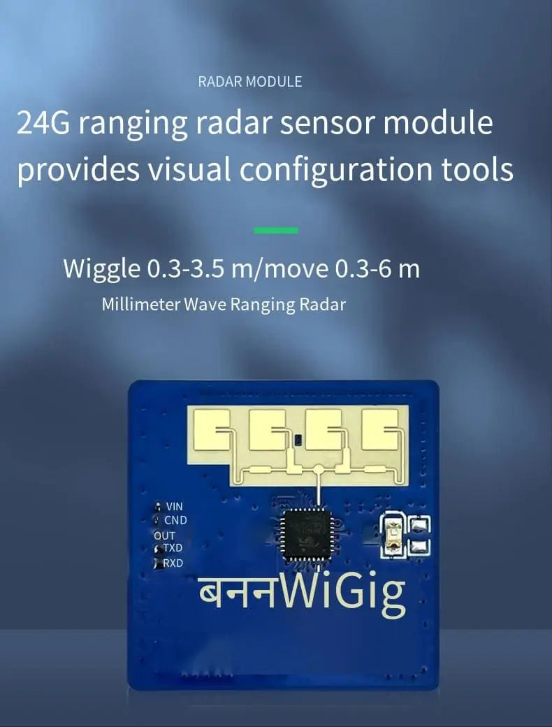 Hi-Link 24Ghz HLK-LD2411S Low Consumption Intelligent Sensor Human Body Sensing Radar Module Sensitivity smart light LD2411S
