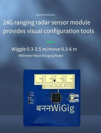 Hi-Link 24Ghz HLK-LD2411S Low Consumption Intelligent Sensor Human Body Sensing Radar Module Sensitivity smart light LD2411S