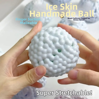 New Shapeable Vacuum Squishy Slow Rising Noisy Sand Squeeze Toy Soft Anxiety Relief Sensory Toys for Stress Relief