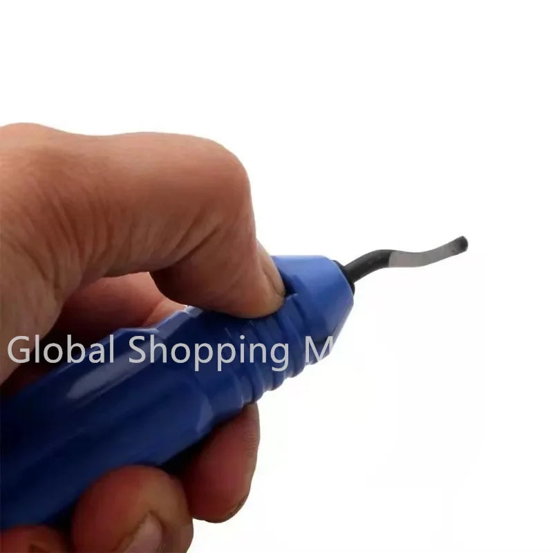 Metal Deburring Tool Kit Burr Remover Hand Tool Anti-Slip Handle with 10pcs Sharp Deburring Blades for Copper Wood Plastic
