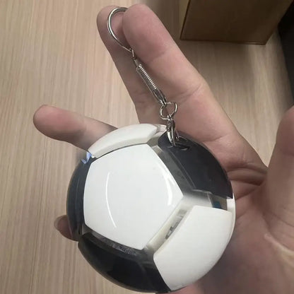 Mini Football Stress Relief Keychain Printed With Multiple Countries Flags Squeeze Sensory Toy Pocket Soccer Gift With Key Clip