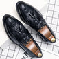 Men's Dress Shoes Formal Leather Loafers Male Tassel Social Casual Business Shoes For Men Wedding Office Party Leather Shoes