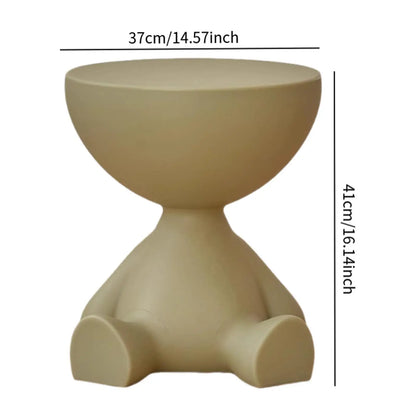 Creative Side End Table Flat Head Bedside Table Household Sofa Side Rack Bedroom Balcony Movable Mini Table Small Apartment Tea