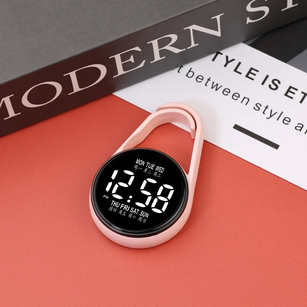 LED Electronic Hanging Watch Portable Digital Display Pocket Watch Pocket Style Waterproof Luminous Pocket Watch