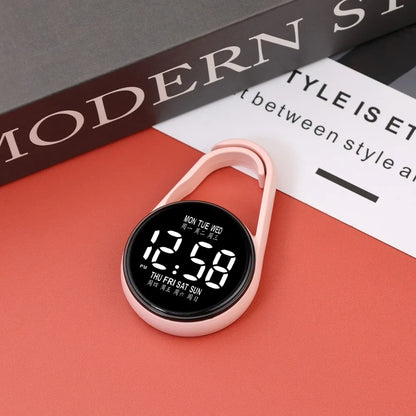 LED Electronic Hanging Watch Portable Digital Display Pocket Watch Pocket Style Waterproof Luminous Pocket Watch