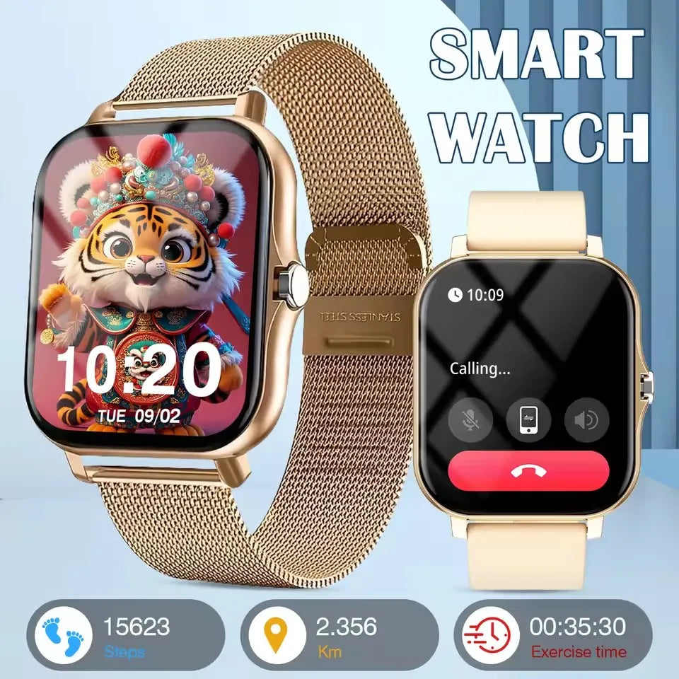 2026 New Smart Watch for Men Women Gift 1.83-inch Full Touch Screen Sports Fitness Watch Bluetooth Call Digital Smartwatch HW12