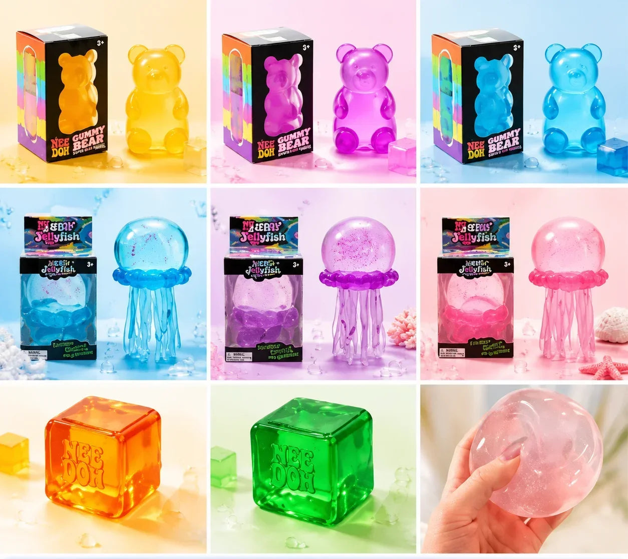Holiday Squishy Blind Box Mystery Surprise Squeeze Toy Cute Fidget Toy Stress Relief Toy 1PC Random Gift Set