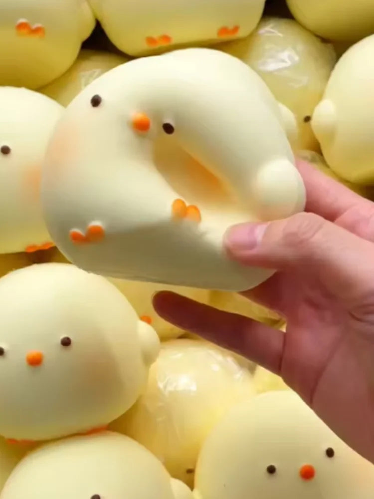 Cute Giant Chick Squishy Toy Slow Rising Stress Relief Sensory Fidget Toy for  Adults Anxiety ADHD Squishy Squeeze Toy