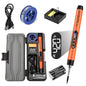 Wireless USB Soldering Iron Kit Replaceable C200S Tip 5-Gear 260-420℃ Auto Sleep Mode 1000mAh Type-C Rechargeable Welding Tool
