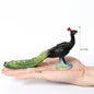 Hand Painted Simulation Bird Model Figures Toucan Peacock Owl Flamingo, Early Cognition Toy Cake Decoration For Children