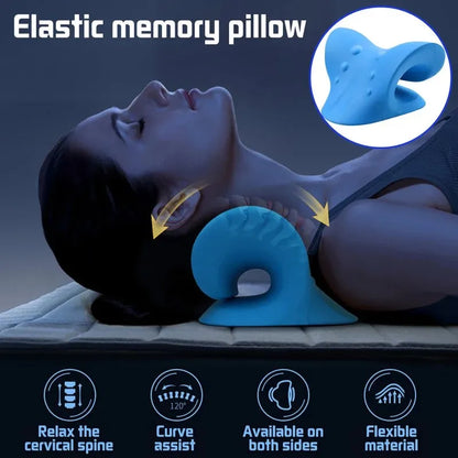 Cervical Spine Stretch Neck Shoulder Relaxer Cervical Muscle Relaxation Shoulder Massage Pillow Spine Correction Neck Massager