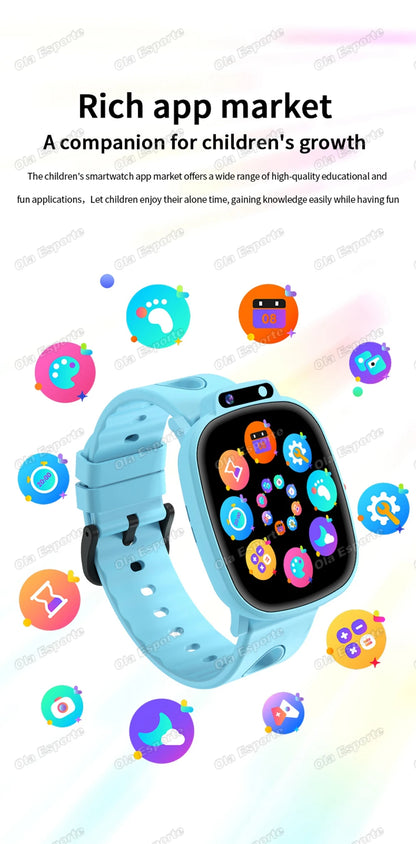 Children's Smart Watch 2026 Camera LED Flashlight Fun Games Stopwatch Calculator Alarm Reminders Boys and Girls Smartwatch HW12